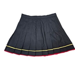 Vintage Lily's of Beverly Hills Black Pleated Mini Tennis Skirt‎ Size 10 R11